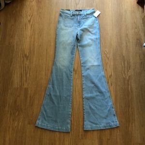 NWT J Brand high rise patch pocket flares